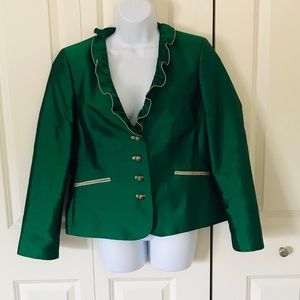 H Moser Green Blazer Size 40